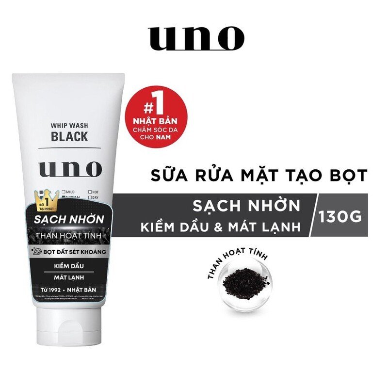 Sữa Rửa Mặt Shiseido Uno 130g: Bí Quyết Da Sạch Sâu, Mịn Màng