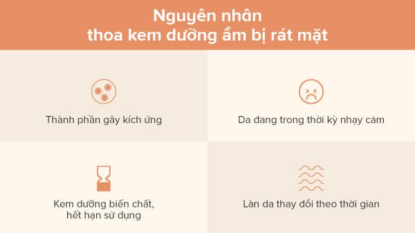 Bàn tay người phụ nữ đang xem xét kỹ thành phần sản phẩm, biểu thị việc tìm hiểu nguyên nhân thoa kem dưỡng ẩm bị rát mặt