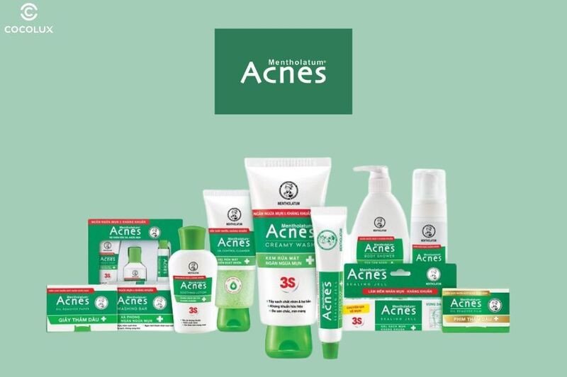 Bộ sưu tập các sản phẩm chăm sóc da từ thương hiệu Acnes