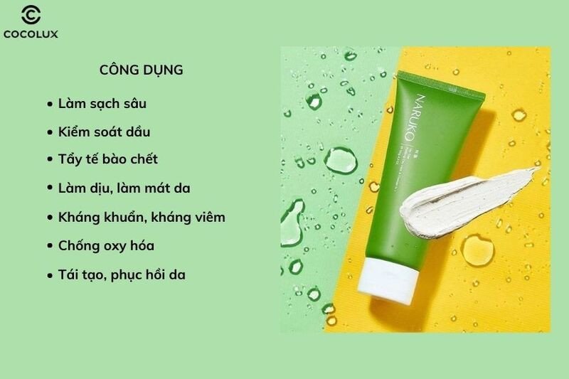 Các công dụng chính của sữa rửa mặt Naruko tràm trà mang lại cho làn da