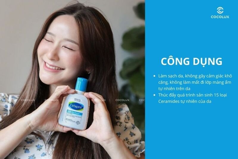 các công dụng nổi bật của sữa rửa mặt Cetaphil Gentle Skin Cleanser