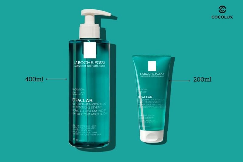 Các loại dung tích của Gel Rửa Mặt La Roche-Posay Effaclar Giảm Mụn
