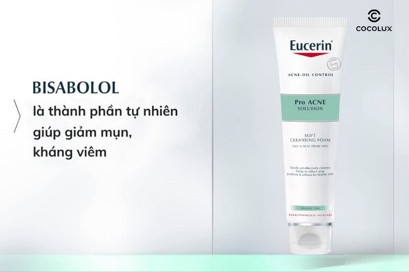 Các thành phần chính của sữa rửa mặt Eucerin Pro ACNE Solution Soft Cleansing Foam