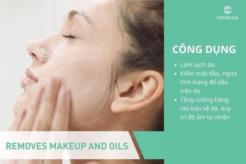 Công dụng làm sạch và kiểm soát dầu của sữa rửa mặt Cerave Foaming Cleanser
