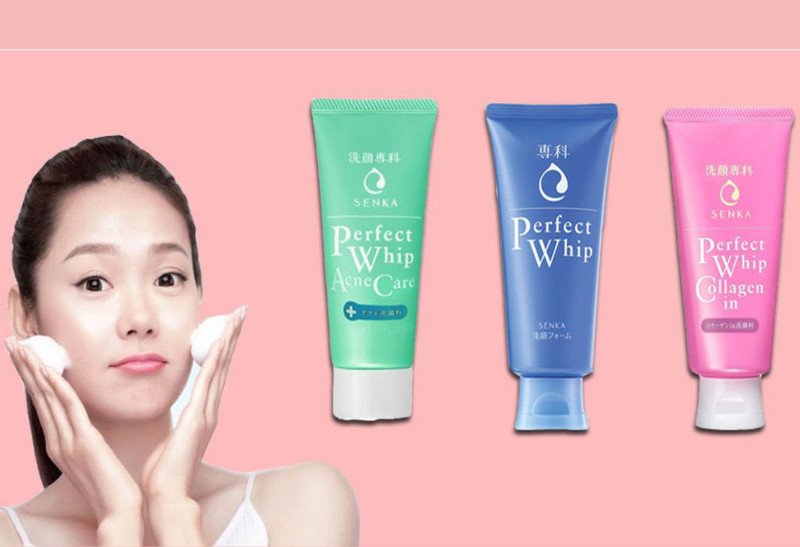 Đa dạng các loại sữa rửa mặt Senka Perfect Whip
