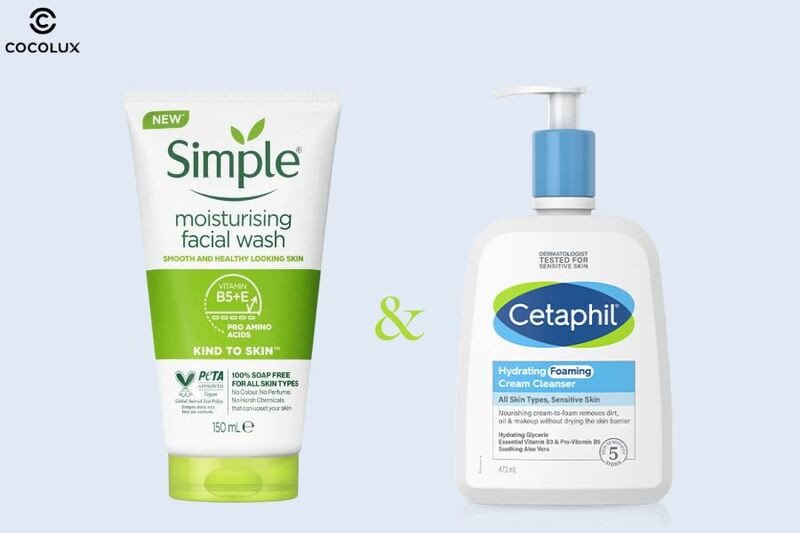 Điểm tương đồng giữa sữa rửa mặt Cetaphil và Simple