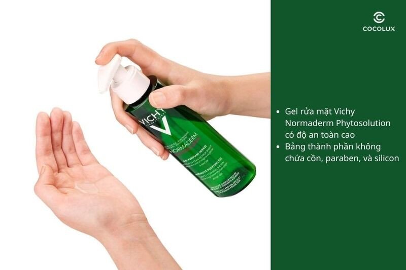 Độ an toàn của gel rửa mặt Vichy Normaderm Phytosolution cho da nhạy cảm