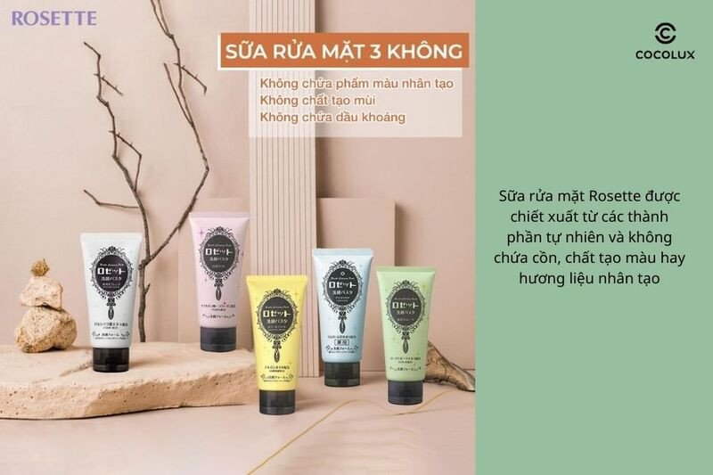 Độ an toàn của sữa rửa mặt Rosette được đảm bảo