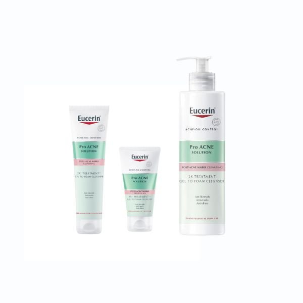gel rửa mặt Eucerin chuyên biệt cho da mụn với công thức 3X Acid mạnh mẽ