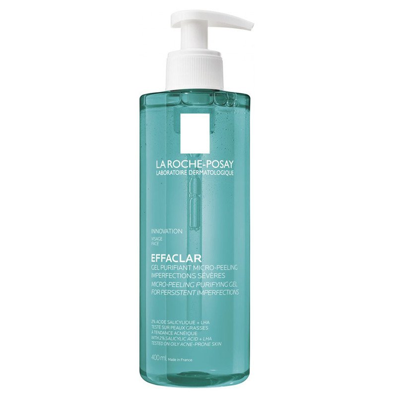 Gel Rửa Mặt La Roche-Posay Effaclar Gel Purifying Micro-Peeling 400ml - Sữa rửa mặt BHA đa năng