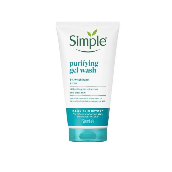 Gel rửa mặt Simple Purifying Gel Wash Giảm Bóng Nhờn