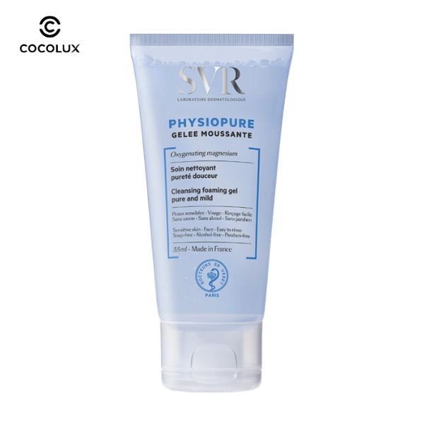 Gel rửa mặt SVR Physiopure làm sạch dịu nhẹ, cung cấp oxy cho da