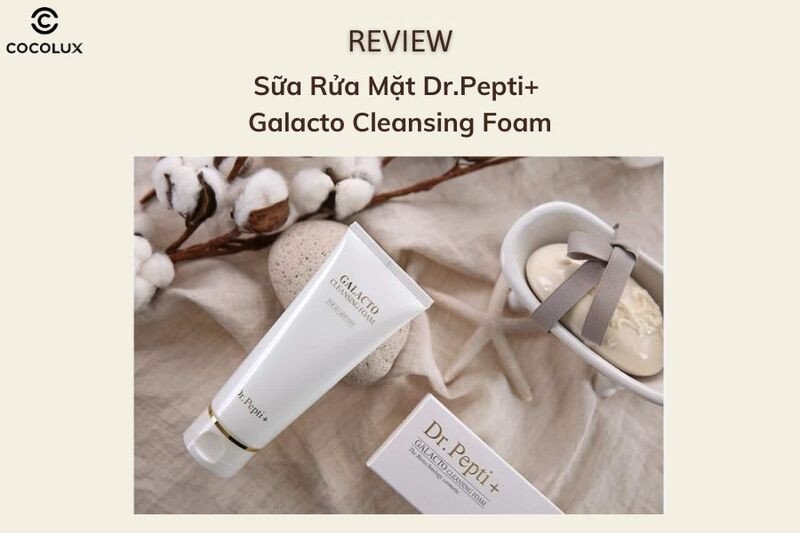 Hình ảnh tổng quan sữa rửa mặt Dr.Pepti+ Galacto Cleansing Foam 110ml