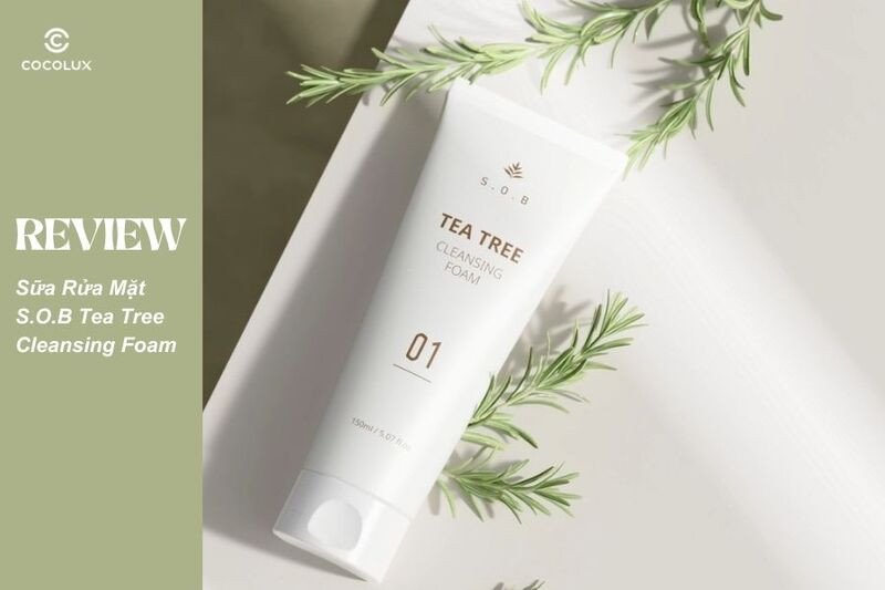 Hình ảnh tổng quan về sữa rửa mặt S.O.B Tea Tree Cleansing Foam