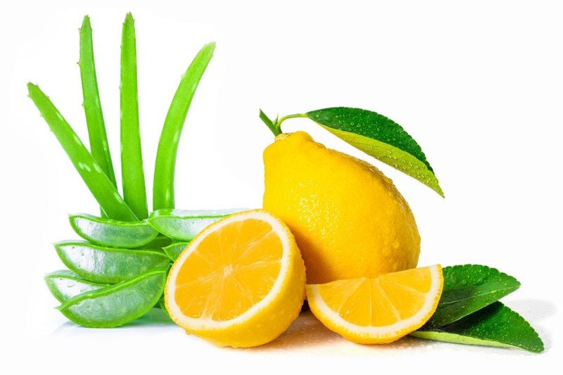 Hỗn hợp nha đam với chanh giúp cung cấp độ ẩm cần thiết cho da