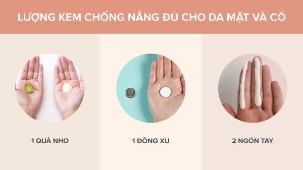 Hướng dẫn ước lượng lượng kem chống nắng cần thoa cho mặt và cổ