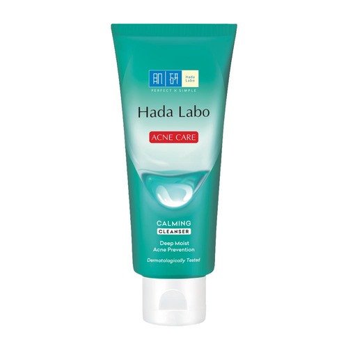 Kem rửa mặt Hada Labo Acne Care Calming Cleanser dành cho da mụn và nhạy cảm 80g
