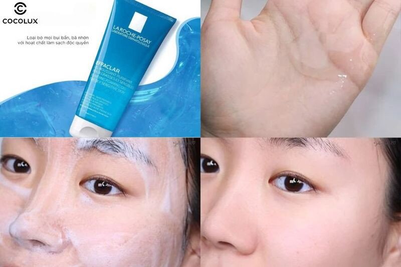 Kết cấu dạng Gel của Gel rửa mặt La Roche-Posay dành cho da dầu nhạy cảm