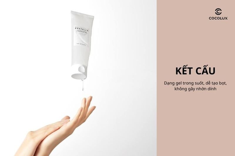 Kết cấu dạng gel của Sữa Rửa Mặt Skin1004