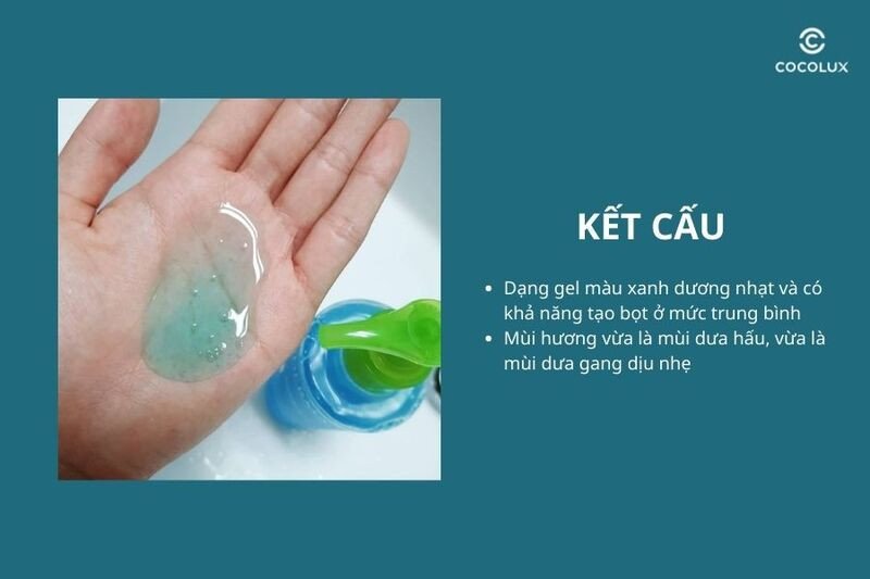 Kết cấu dạng gel trong suốt của sữa rửa mặt Bioderma Sebium Gel Moussant