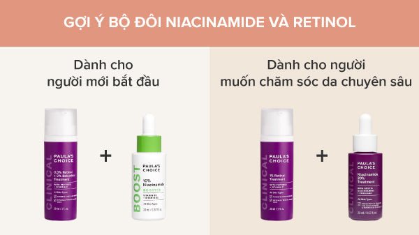 Kết hợp Niacinamide và Retinol đẩy lùi dấu hiệu lão hóa sớm