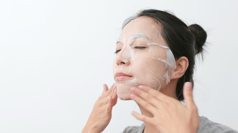Làn da căng mọng sau khi dùng mặt nạ B5 cấp nước