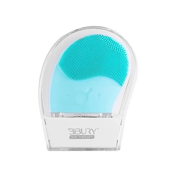 Máy rửa mặt Bibury Skin Therapy màu xanh tích hợp công nghệ ánh sáng trị liệu