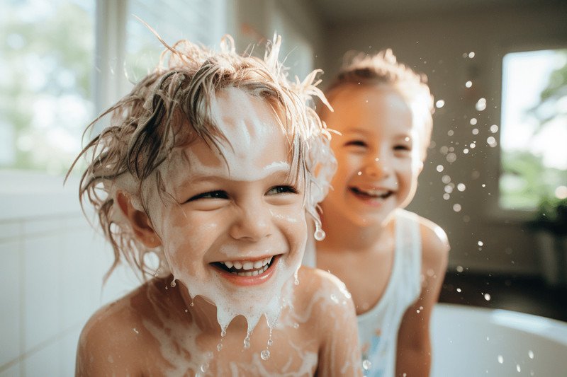 Mẹ hãy khuyến khích trẻ tập thói quen rửa mặt 2 lần mỗi ngày để da luôn sạch khỏe
