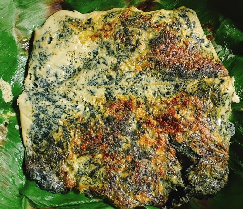 Món trứng chiên lá mơ lông, một bài thuốc dân gian hỗ trợ tiêu hóa