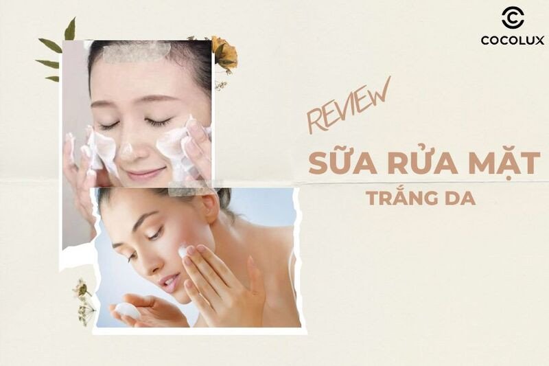 Người phụ nữ rửa mặt với bọt mịn giúp làm sạch và dưỡng sáng da