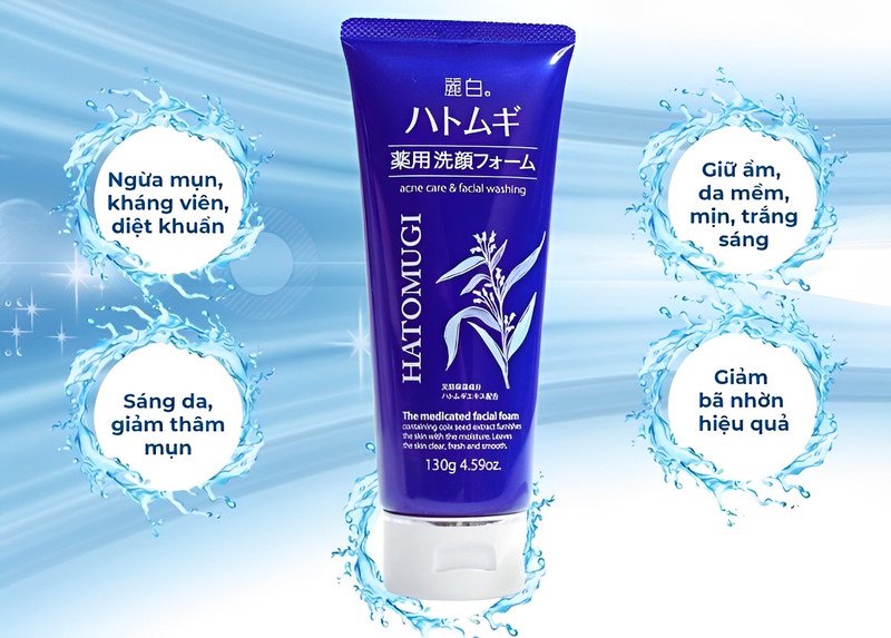 Nhiều người dùng tin tưởng và gắn bó với sữa rửa mặt Hatomugi màu xanh