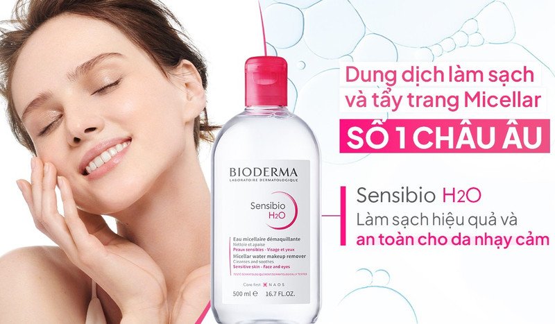 Nước tẩy trang Bioderma Sebium H2O với công nghệ hạt mixen