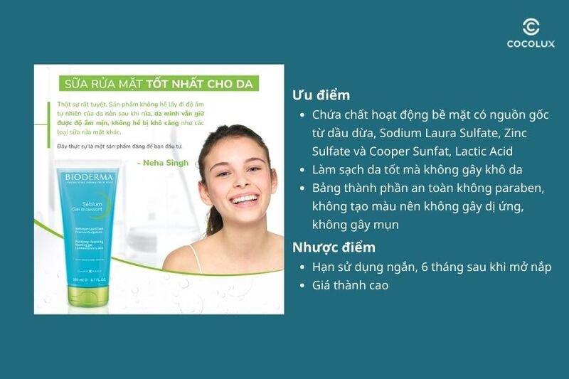 Phản hồi của khách hàng về sữa rửa mặt Bioderma Sebium Gel Moussant