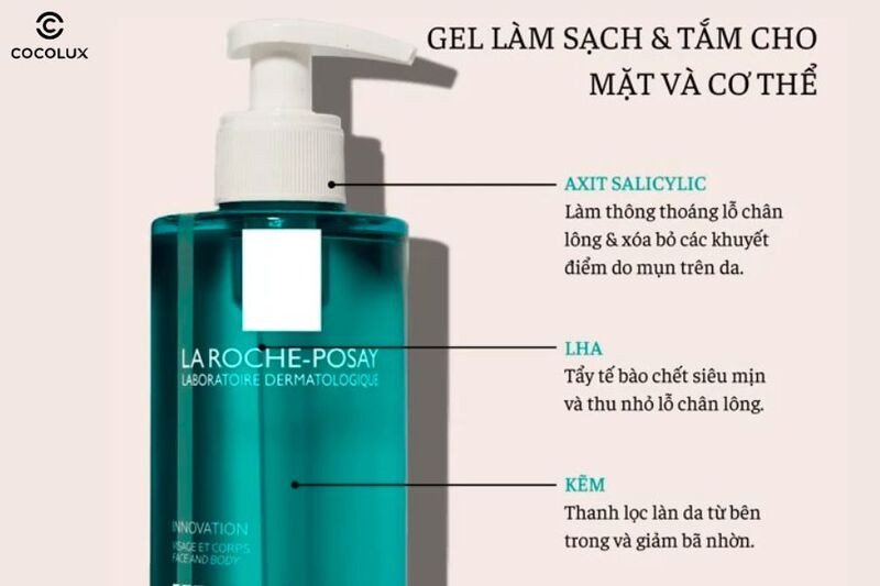 Phân tích thành phần sữa rửa mặt La Roche-Posay Micro-Peeling giảm mụn