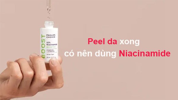 phục hồi da sau peel với niacinamide