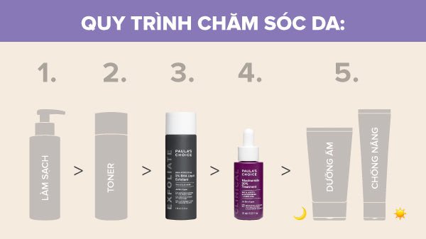 quy trình chăm sóc da hiệu quả để khắc phục sợi bã nhờn