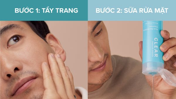 Quy trình làm sạch kép: Tẩy trang và rửa mặt đúng cách
