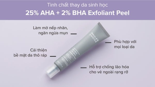 Sản phẩm peel da tại nhà hiệu quả