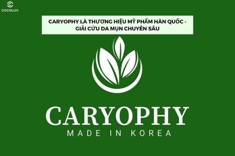 Sản phẩm sữa rửa mặt Caryophy hỗ trợ giảm mụn thâm