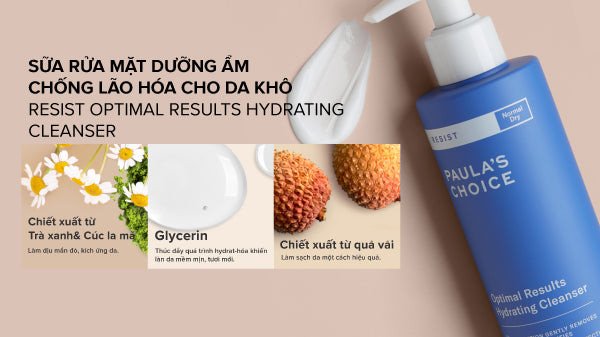 Sản phẩm sữa rửa mặt chống lão hóa dạng kem, lý tưởng cho da khô và nhạy cảm, cung cấp độ ẩm và làm dịu da hiệu quả.