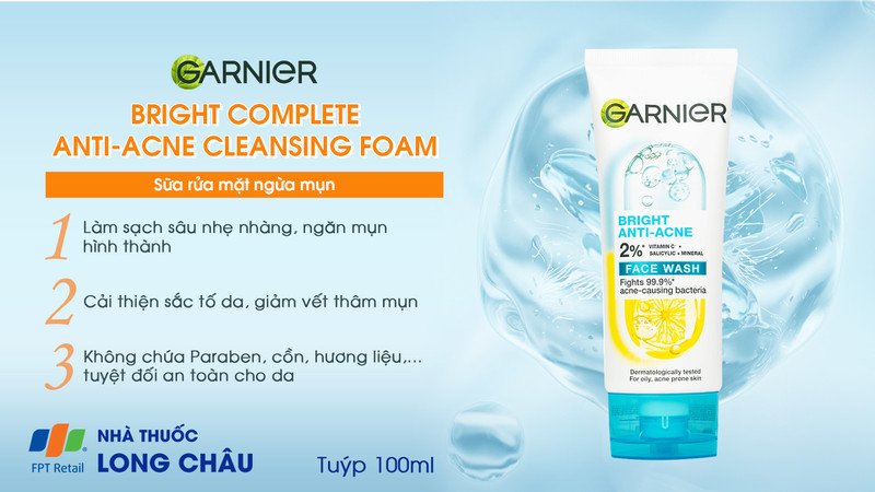 Sản phẩm sữa rửa mặt ngăn ngừa mụn giúp làm sạch sâu và cải thiện làn da.