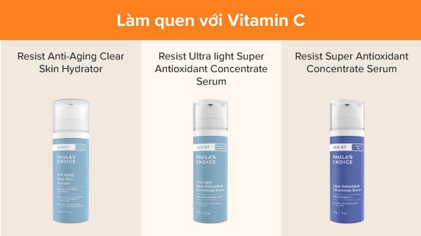 sản phẩm vitamin C cho người mới bắt đầu dưỡng da