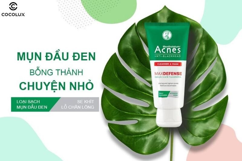 Sữa rửa mặt Acnes Anti-Blackhead loại bỏ mụn đầu đen và bã nhờn