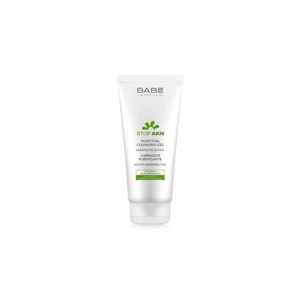 Sữa rửa mặt Babe Stop AKN Purifying Cleansing Gel làm sạch sâu và kiểm soát dầu cho da dầu mụn
