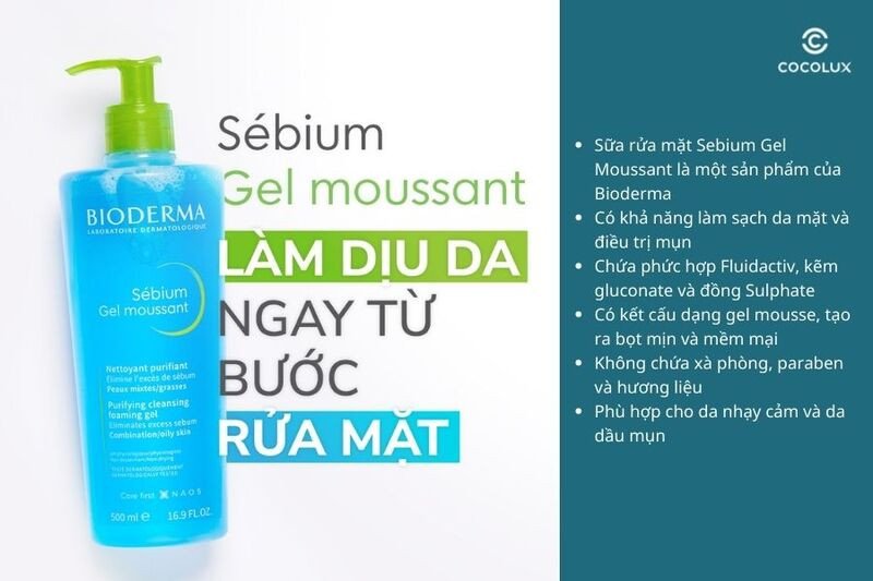 Sữa rửa mặt Bioderma Sebium Gel Moussant là sản phẩm chuyên biệt cho da dầu