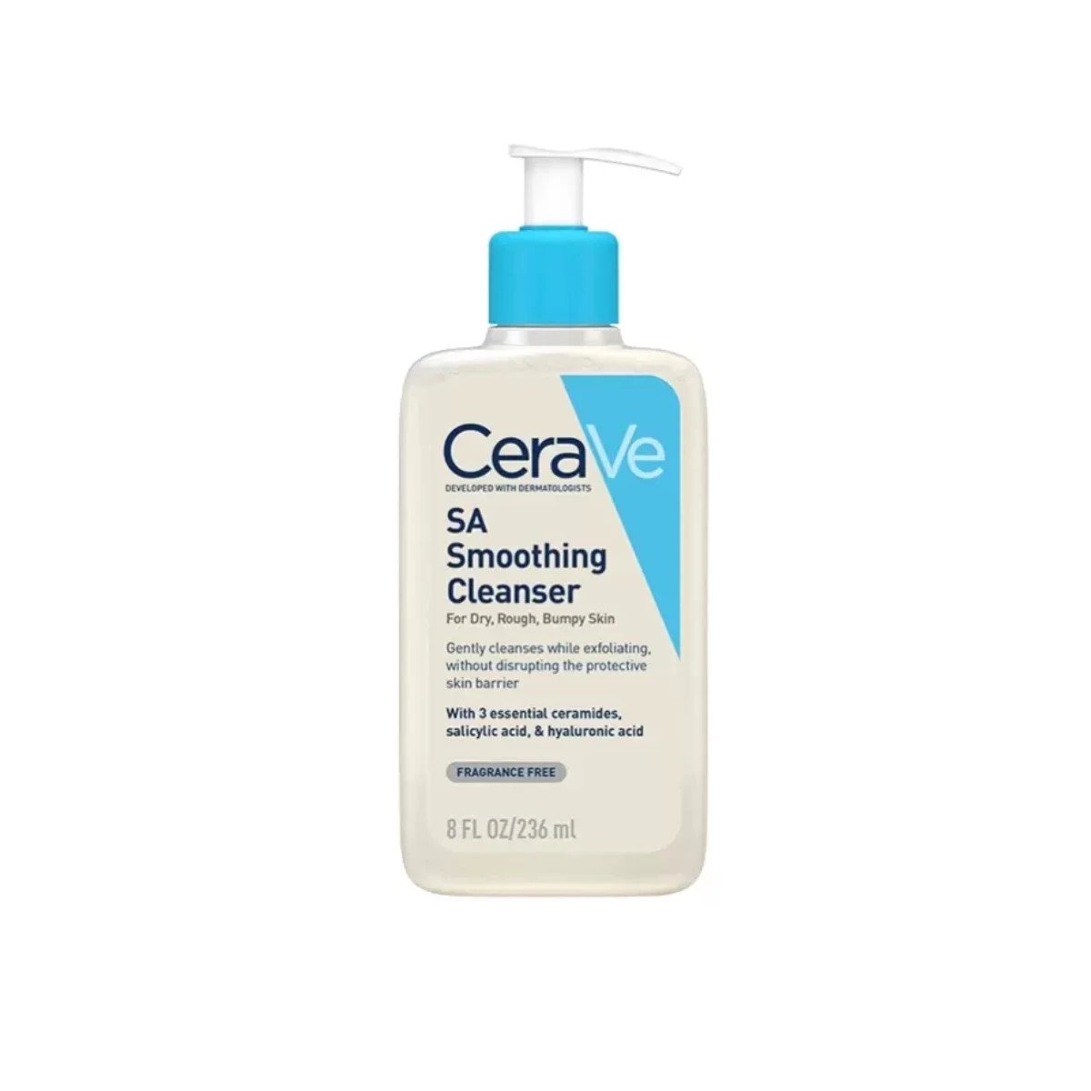 Sữa rửa mặt Cerave SA Smoothing Cleanser, hỗ trợ cho da mụn và sần sùi.