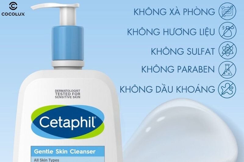 Sữa rửa mặt Cetaphil an toàn tuyệt đối, không mùi