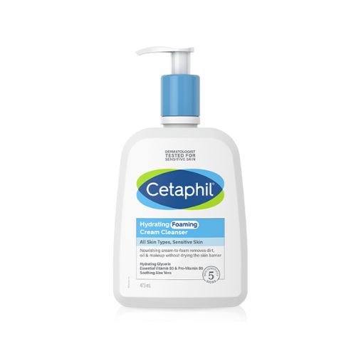 Sữa Rửa Mặt Cetaphil Hydrating Foaming Cream Cleanser Tạo Bọt Cho Da Nhạy Cảm 473ml