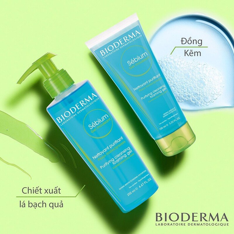 Sữa rửa mặt dạng gel làm sạch sâu cho làn da dầu