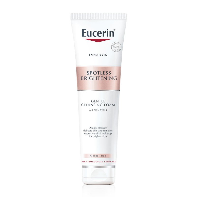 Sữa Rửa Mặt Eucerin Spotless Brightening Gentle Cleansing Foam giúp da sáng mịn đều màu